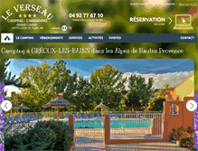 Tablet Screenshot of camping-le-verseau.com